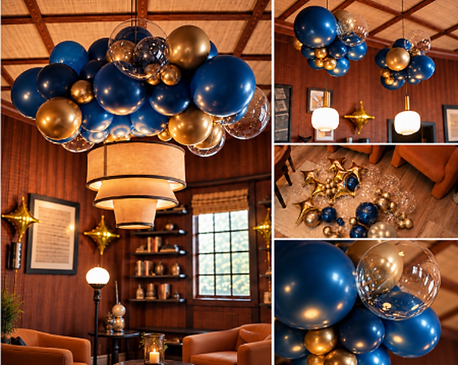 Bespoke balloon installation at Feybl Coffee